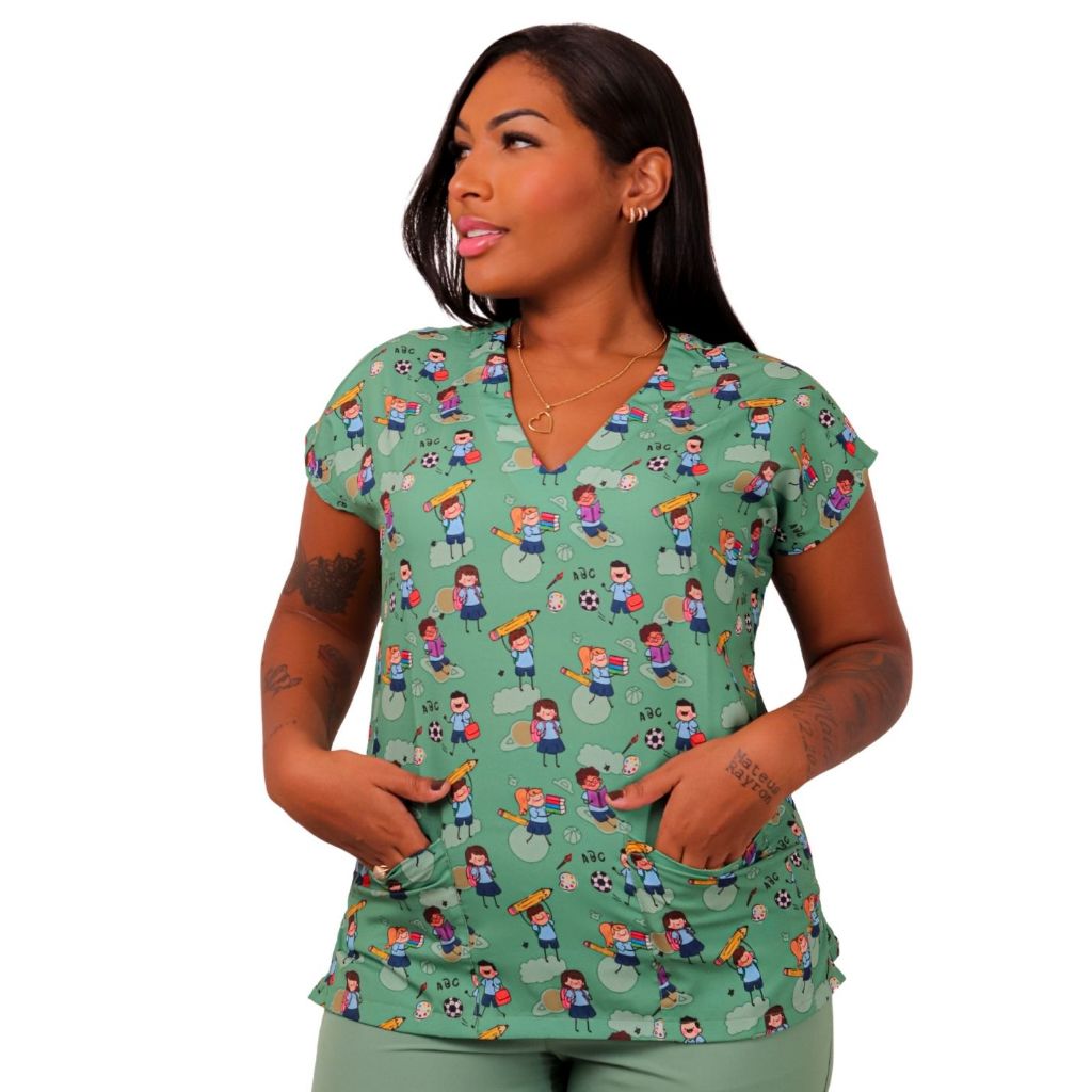 Conjunto BATA+CALÇA  (PROFESSORA/EDUCAÇÃO ref:48)