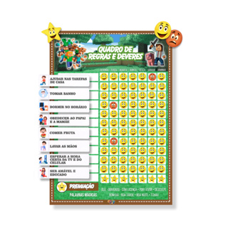 Quadro de Incentivo Infantil Minecraft -  para Organização e Motivação em Oferta na Shopee