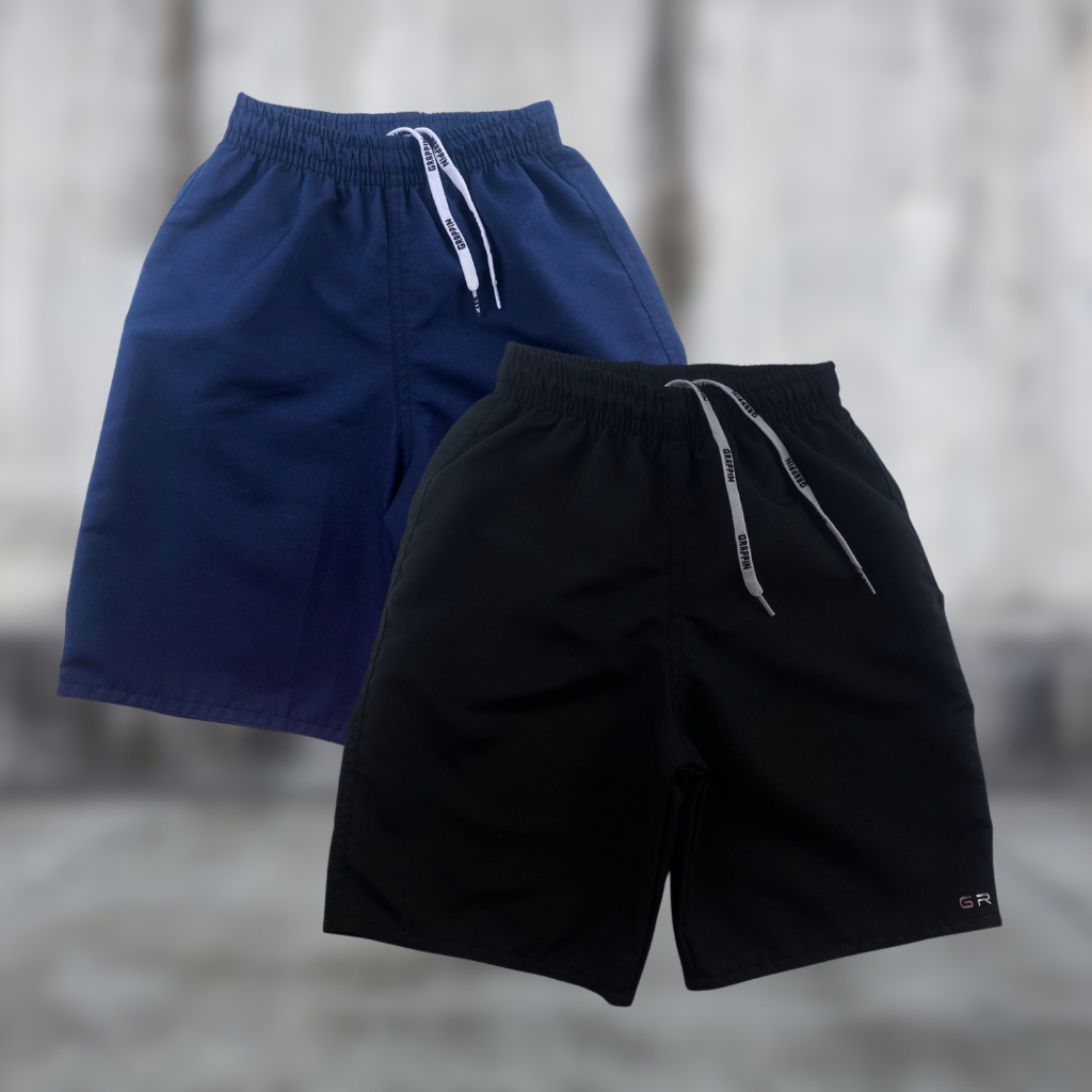 Kit 2 Bermudas Tactel Infantil Menino Básica Lisa Grappin