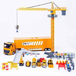 Brinquedo Canteiro De Obras Construção Veículos Guindastes e Acessórios em Oferta na Shopee