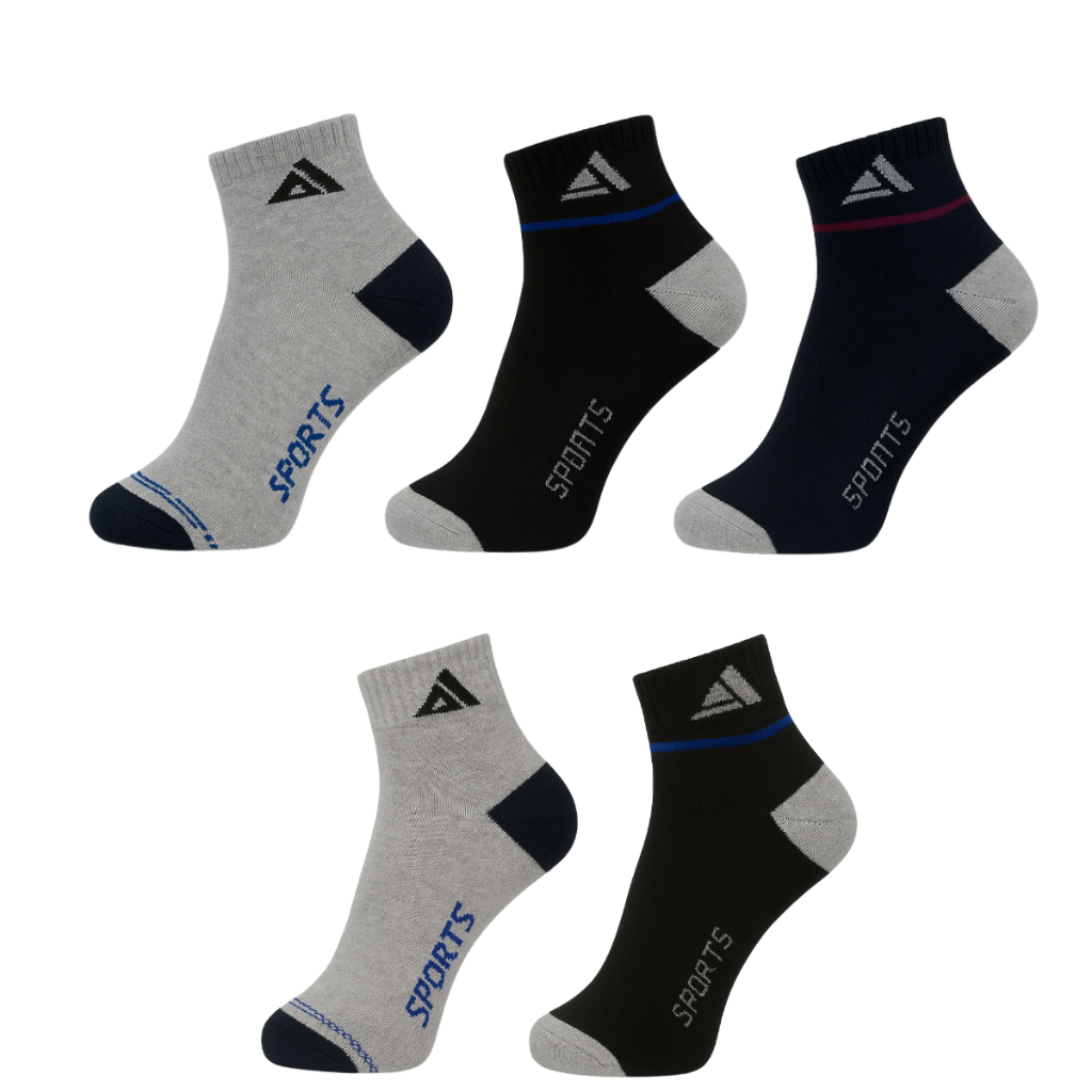 Kit 3 6 12 Pares Meias Masculinas Cano Curto Soquete Algodão Adulto Esportiva Casual Dia a Dia Conforto Cores