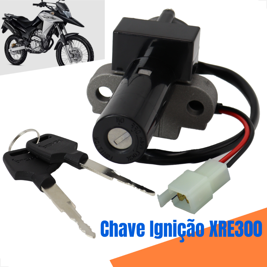 Chave De Ignição Miolo Contato Xre 300 Adventura Rally Flex 2010 Até 2017