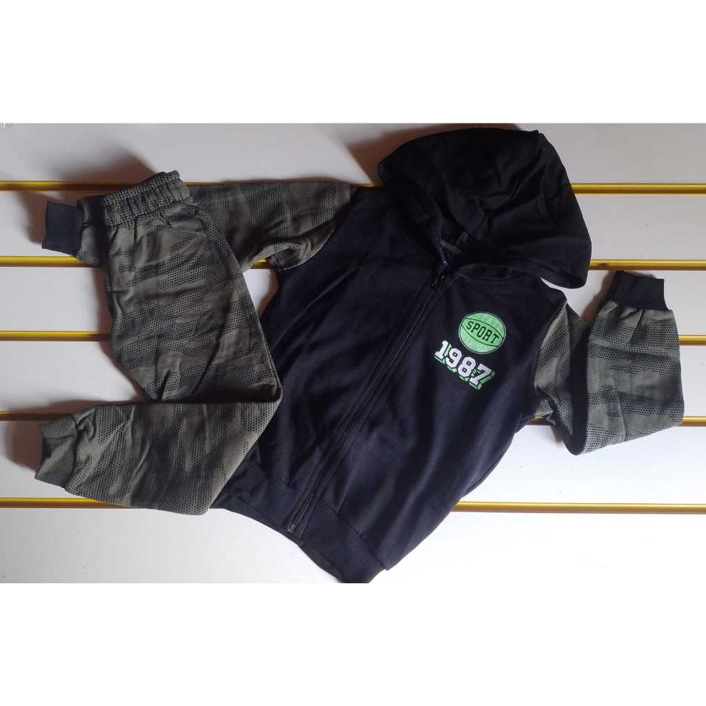 Conjunto moletom com jaqueta co  infantil menino criança tamanhos 4,6,8,10