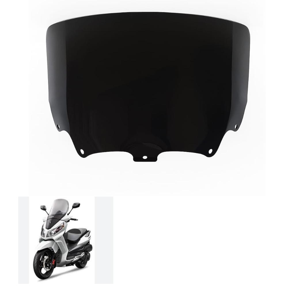 Bolha Dafra Citycom 300i  Mini Fumê /preto/Cristal