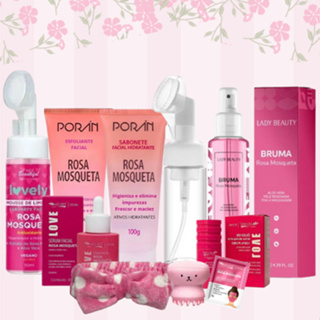 Kit Rosa Mosqueta Skin Care Limpeza Facial cuidados Completo em Oferta na Shopee