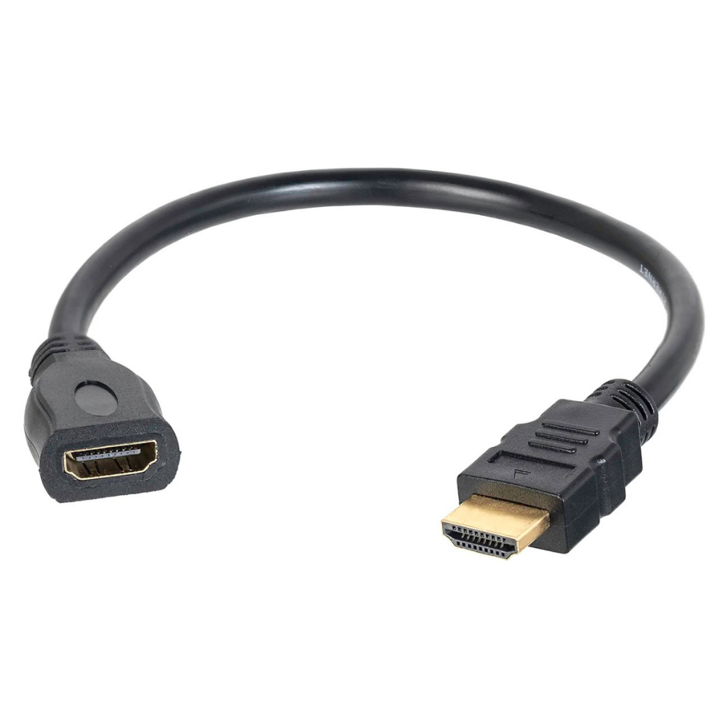 Extensão Cabo HDMI 30cm Macho e Fêmea Compatível TV PC Notebook em Oferta na Shopee