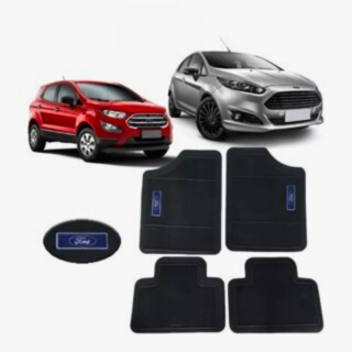 Kit Tapete Automotivo 4 Peças Mônaco Carro Universal Pvc Preto