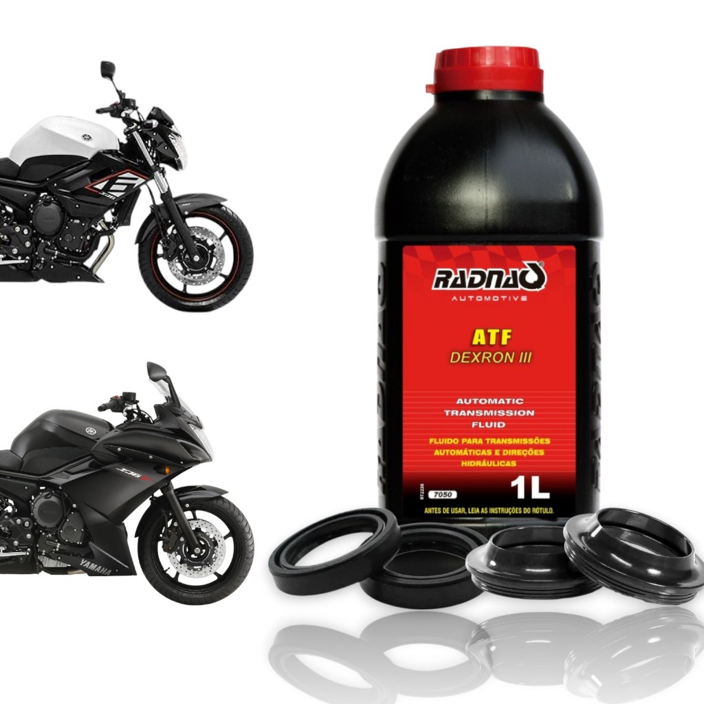 Retentor Bengala + Guarda Pó + Óleo Atf Yamaha Xj6-n Xj6-f 2010 Até 2019