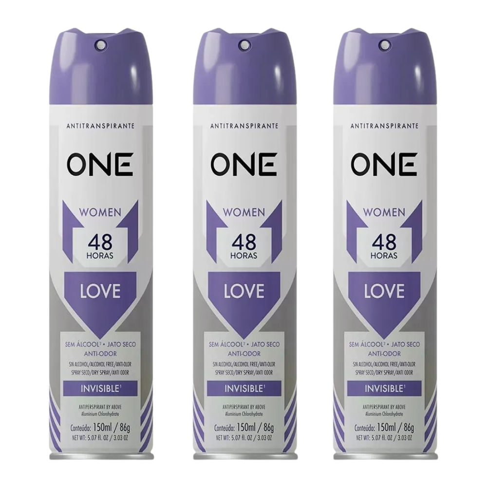 Kit 3 Desodorante Above One Women Love 150ml em Oferta na Shopee