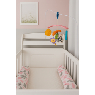 Kit 2 Rolinhos Com Encosto Para Berço Infantil Proteção