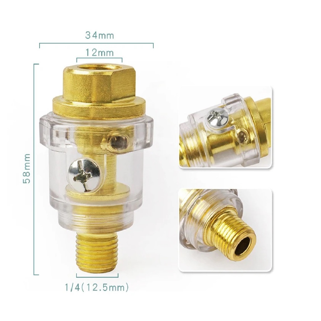 Lubrificador npt de 1/4 para ferramenta pneumática, ferramenta de ar, compressor