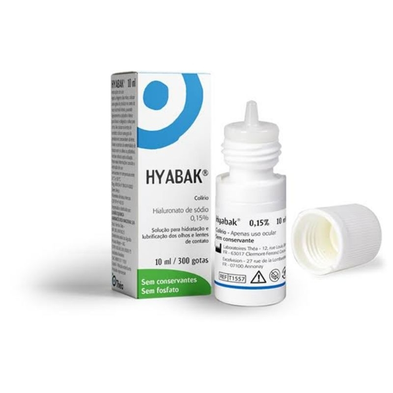 Hyabak Colírio Frasco Com 10ml 300gotas em Oferta na Shopee