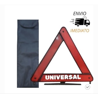 Triângulo Sinalização Universal Segurança Automotivo, Capa ou Kit Triângulo Universal + Capa. em Oferta na Shopee