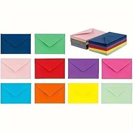 Envelopes Coloridos 11x16cm 10 Unidades em Oferta na Shopee