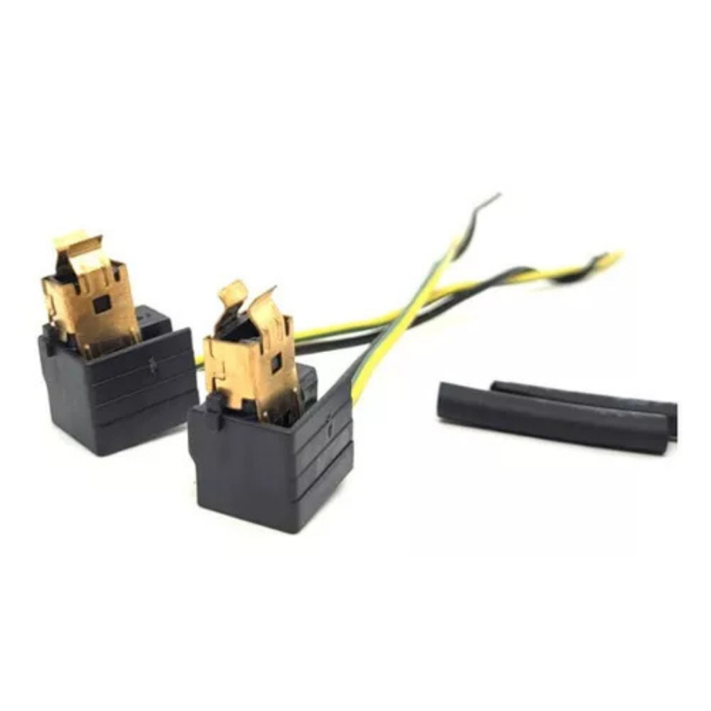 Par Soquete Lâmpada H1 Com Aterramento Plug Universal Conector Automotivo 2 Unidade