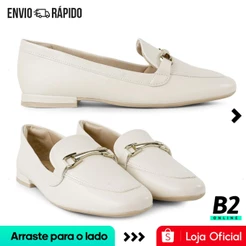 Mocassim Comfortflex Metallic Detail Feminino Original Com Nota Fiscal e Garantia