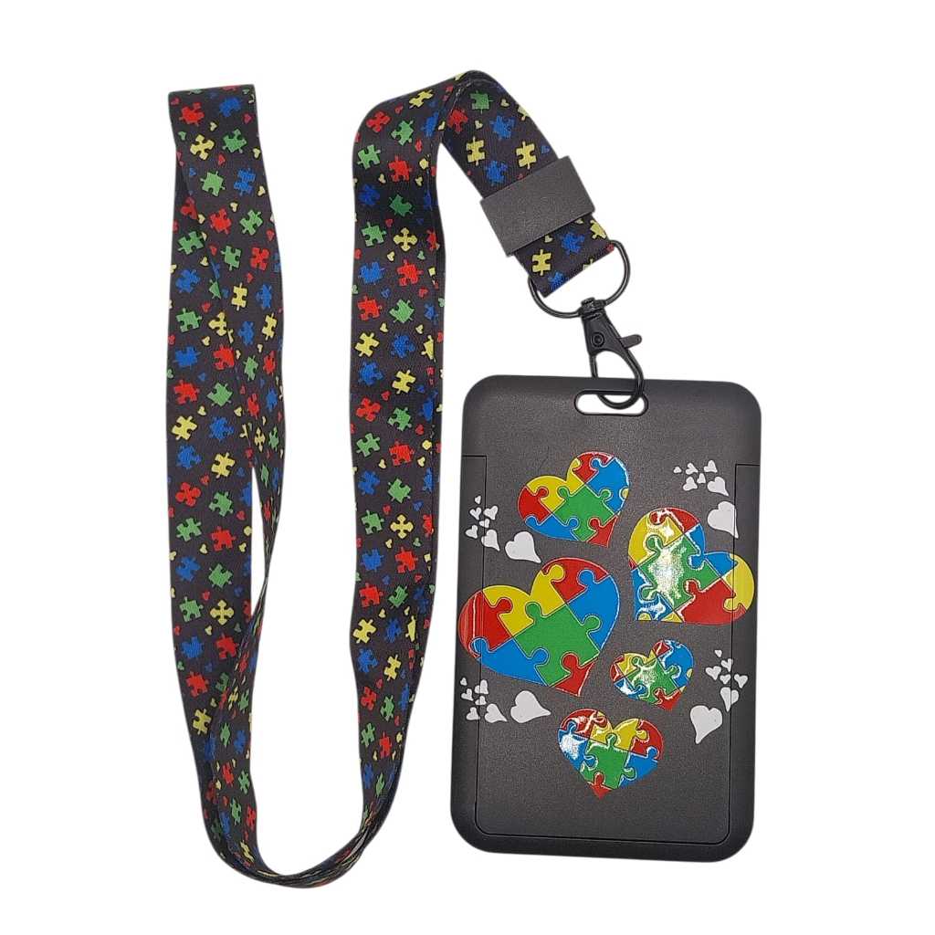 Porta Crachá De Identificação Do Autismo TEA Importado em Oferta na Shopee