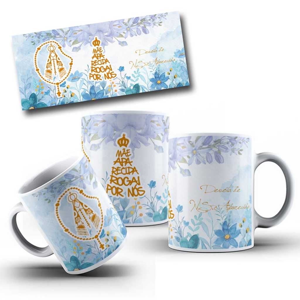 Caneca Personalizada Nossa Senhora Aparecida Igreja Católica para Presentes e Lembrancinhas