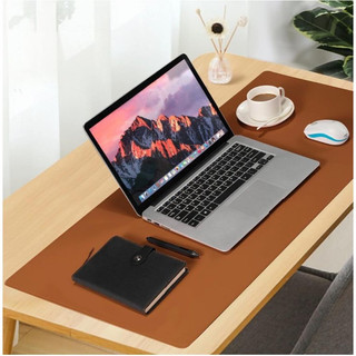 Mouse Pad Desk Pad Couro Borda Costurada Gigante Antiderrapante Tapete Mesa Gamer Setup T…