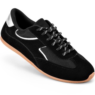 Tênis Feminino Lumiss Retrô Metalizado Confortável Preto