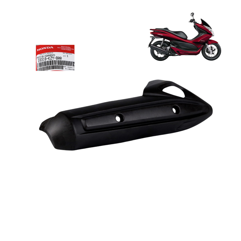 Protetor Escapamento Pcx 150 2014 A 2015 Original Honda