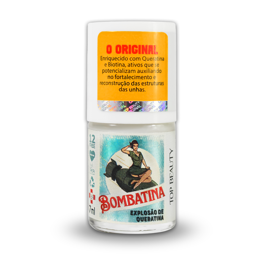 Base Bombatina Biotina e Queratina 12 Free Sos Unhas Top Beauty em Oferta na Shopee
