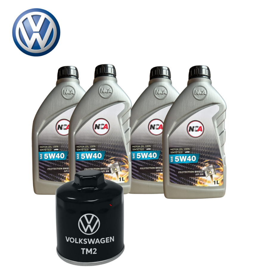 KIT TROCA DE ÓLEO 5W40 + FILTRO VW