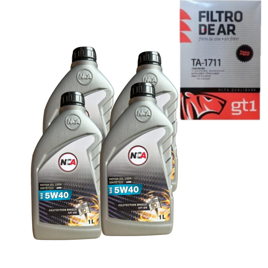 KIT TROCA DE ÓLEO 5W40 + FILTROS VW