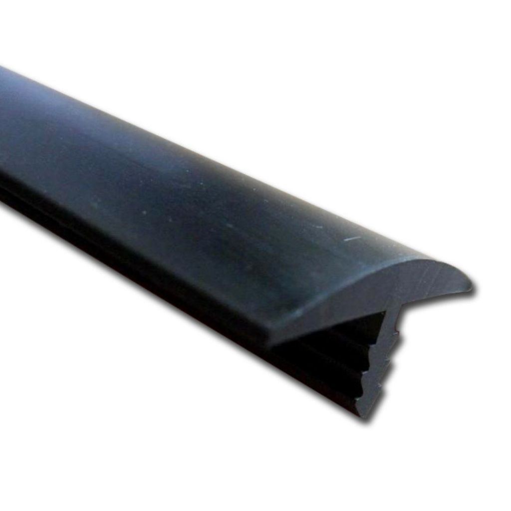 Perfil T sem aba POPMOV Pvc Borracha 19,5mm Mdf 18mm Fliperama 5mts (rolo com 5 metros)