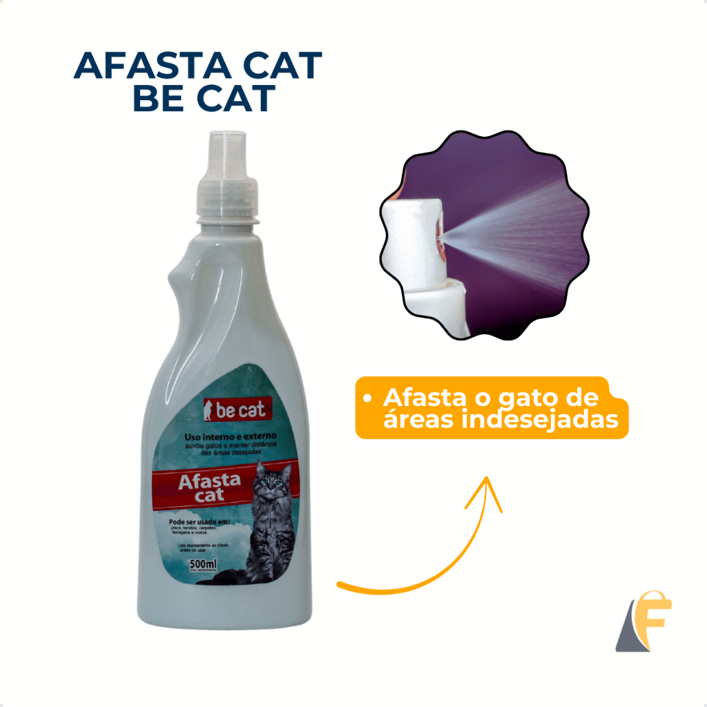 Afasta Gato Be Cat 500ml Xixi Não Pode Para Gatos Afasta Cat