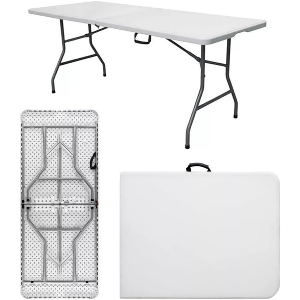 Mesa Dobrável Reforçada Maleta Portatil Camping Praia 1,80m