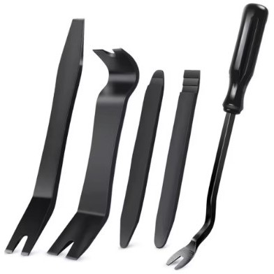 kit 5 Espatulas - Jogo 5 Espatulas Ferramenta De Nylon Desmontar Painel Forro De Porta Automotivo Profissional