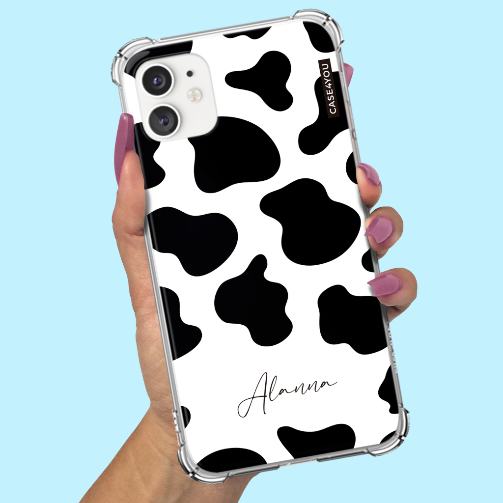 Capa Capinha para Samsung Galaxy A01 A02 A03 A03s A03 Core A04 A04s A04e A05 A05s A06 A07 Personalizada Vaquinha Lux