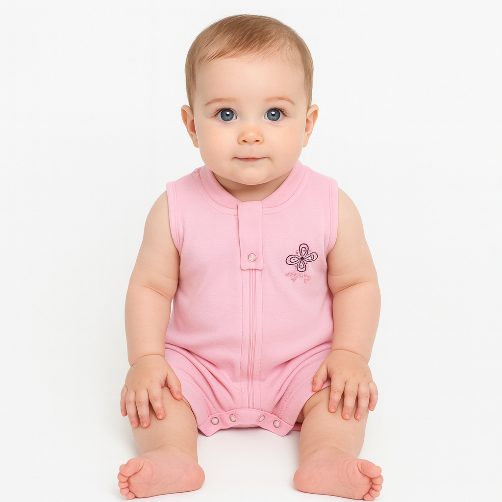 Kit 3 Macacão Infantil Bebê Menina Básico Super Confortável e Leve Lançamento — imagem 2 de 2