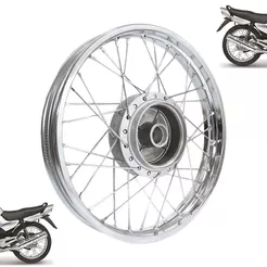 Roda Traseira Completa Raiada Yamaha Ybr 125 Factor 125