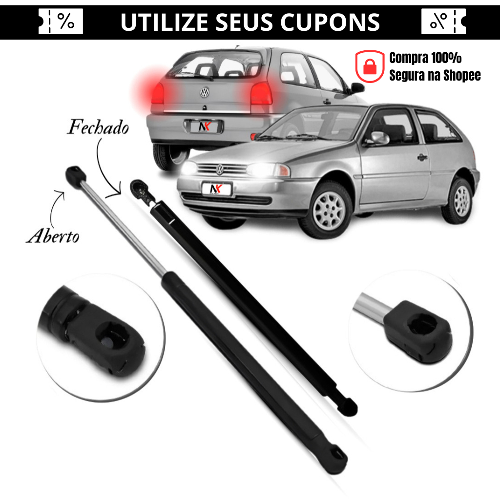 Amortecedor Traseira Porta Malas Gol G2 Bola 95 96 97 98 1999 Mod. Original