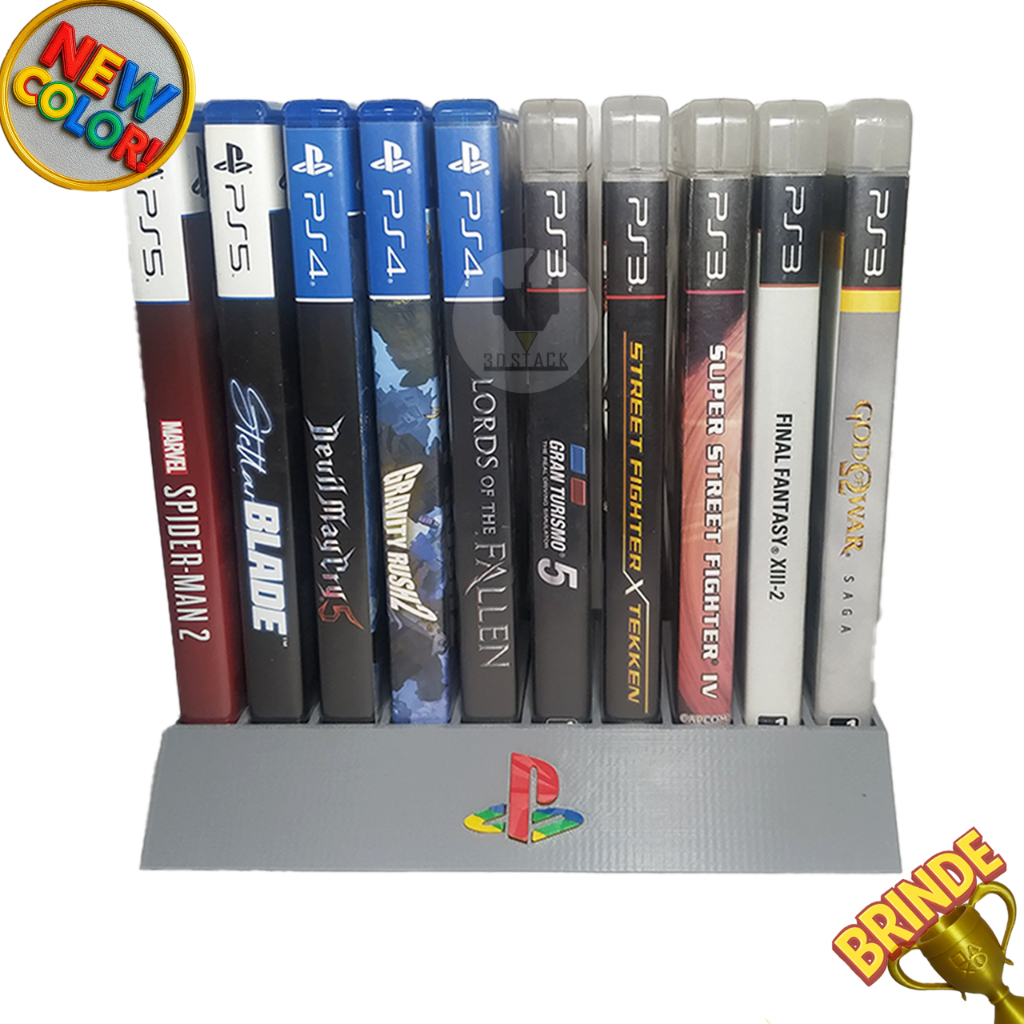 Organizador de jogos - Compatível com Ps3 Ps4 Ps5
