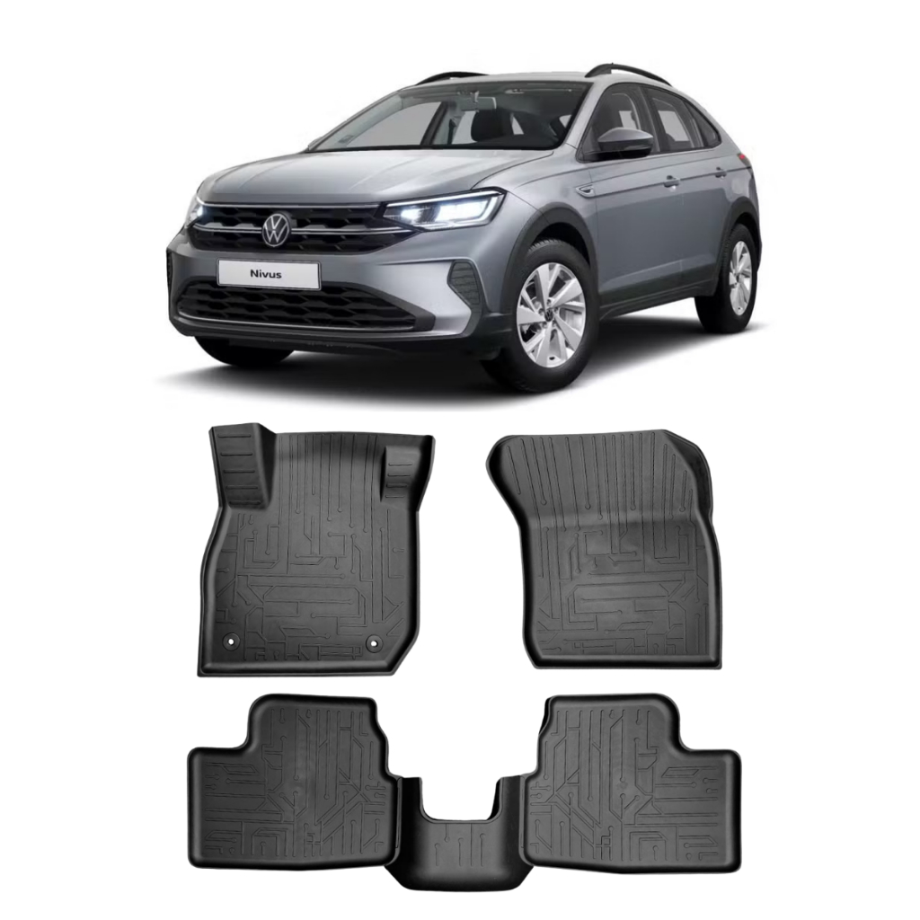 Tapete Bandeja Nivus 5 Peças Tpe Flexível 2020/2026 em Oferta na Shopee