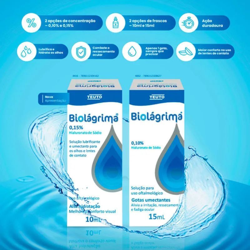 Biolagrima Solucao Para Lentes 15 Ml Teuto