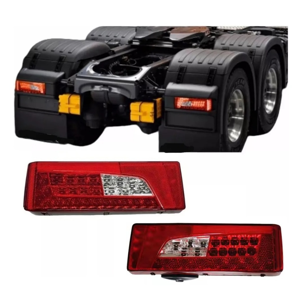 Lanterna LED Traseira para Scania STREAMLINE NTG Série 5 6 S5 S6 P310, R440, P360, R450 e G420 24V
