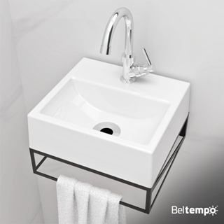 Kit Gabinete Banheiro Pequeno Suspenso 32x30 Cuba Pia de Apoio C/ Torneira E Válvula Beltempo em Oferta na Shopee