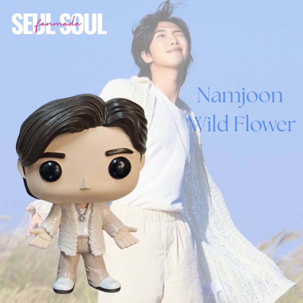 POP CUSTOM ESTILO FUNKO POP - NAMJOON - WILD FLOWER - LEIA A DESCRIÇÃO