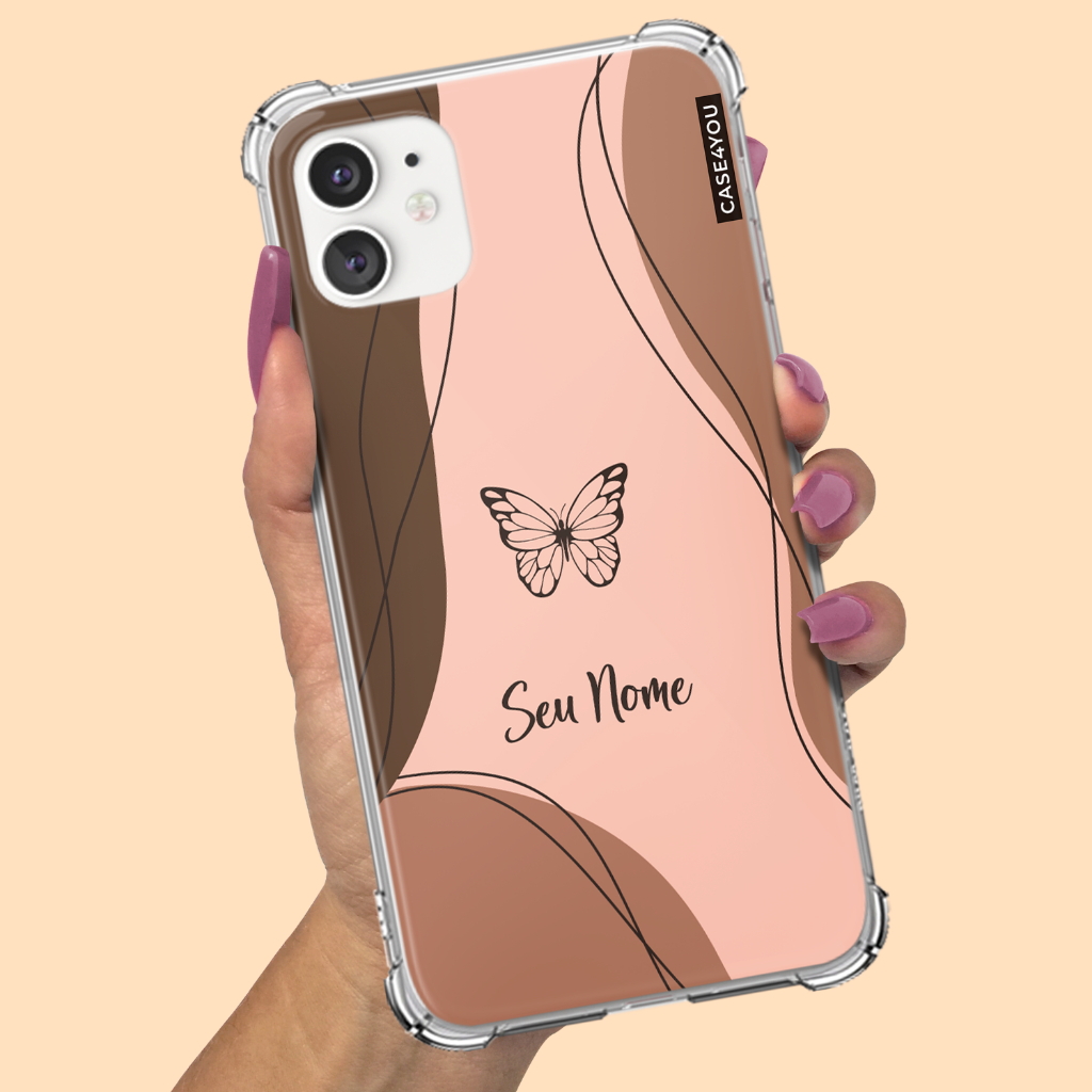 Capa Capinha para Samsung Galaxy A10 A10s A11 A12 A13 A14 A15 A16 A17 Anti-impacto Personalizada Borboleta Abstrato