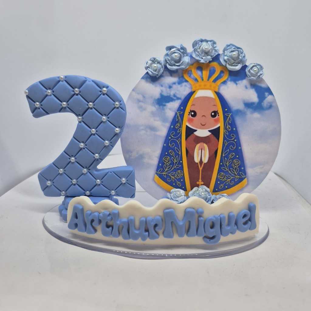 Vela Aniversario Biscuit Luxo Nossa Senhora Aparecida