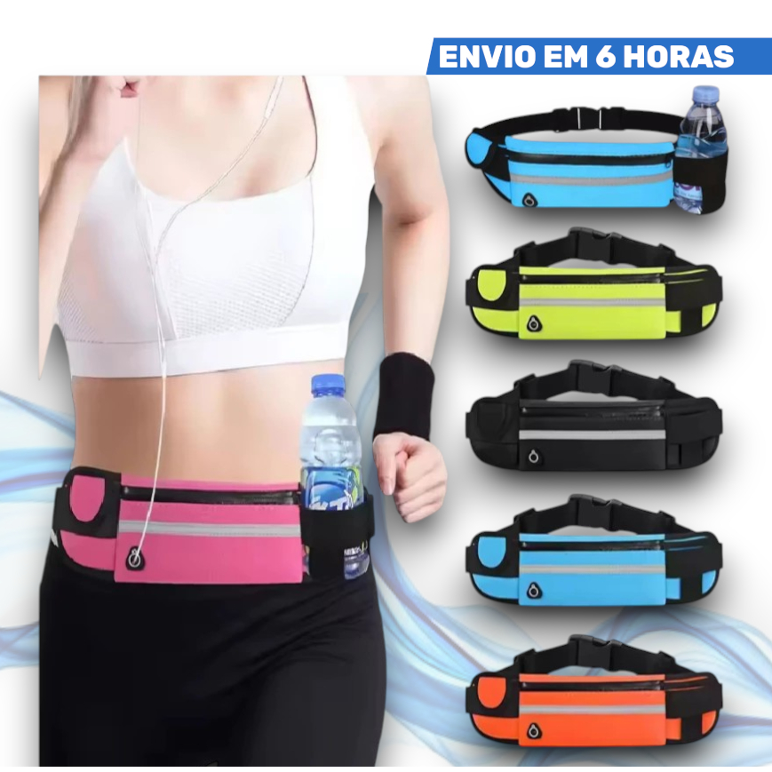 Pochete porta garrafa de água esportiva corrida slim impermeável porta celular caminhada academia em Oferta na Shopee