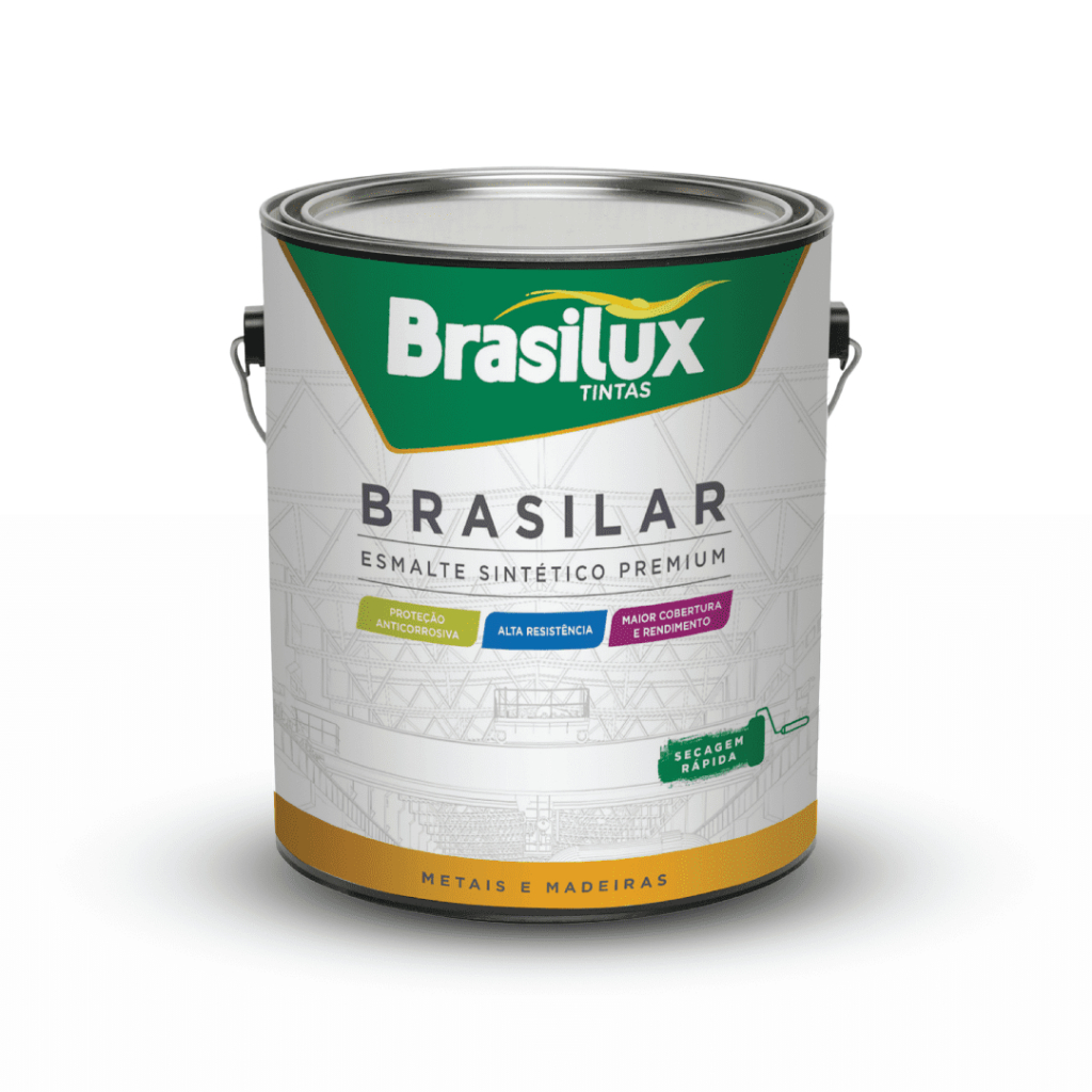 Esmalte Sintético Premium Secagem Rápida 3,6l Metal e Madeira Brasilux em Oferta na Shopee