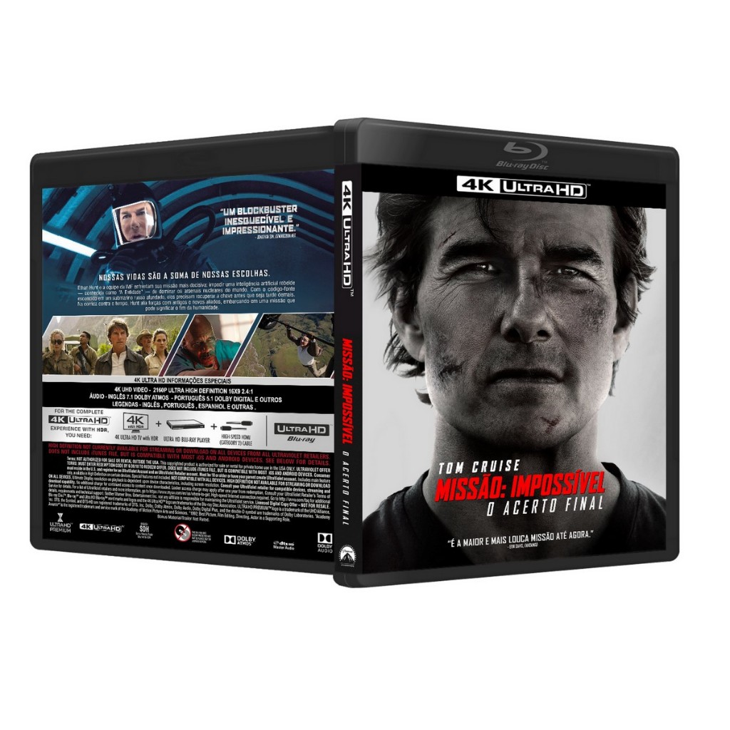 Blu-ray 4K: Missão Impossivel 8 - O Acerto Final DUB/LEG [PERSONALIZADO]