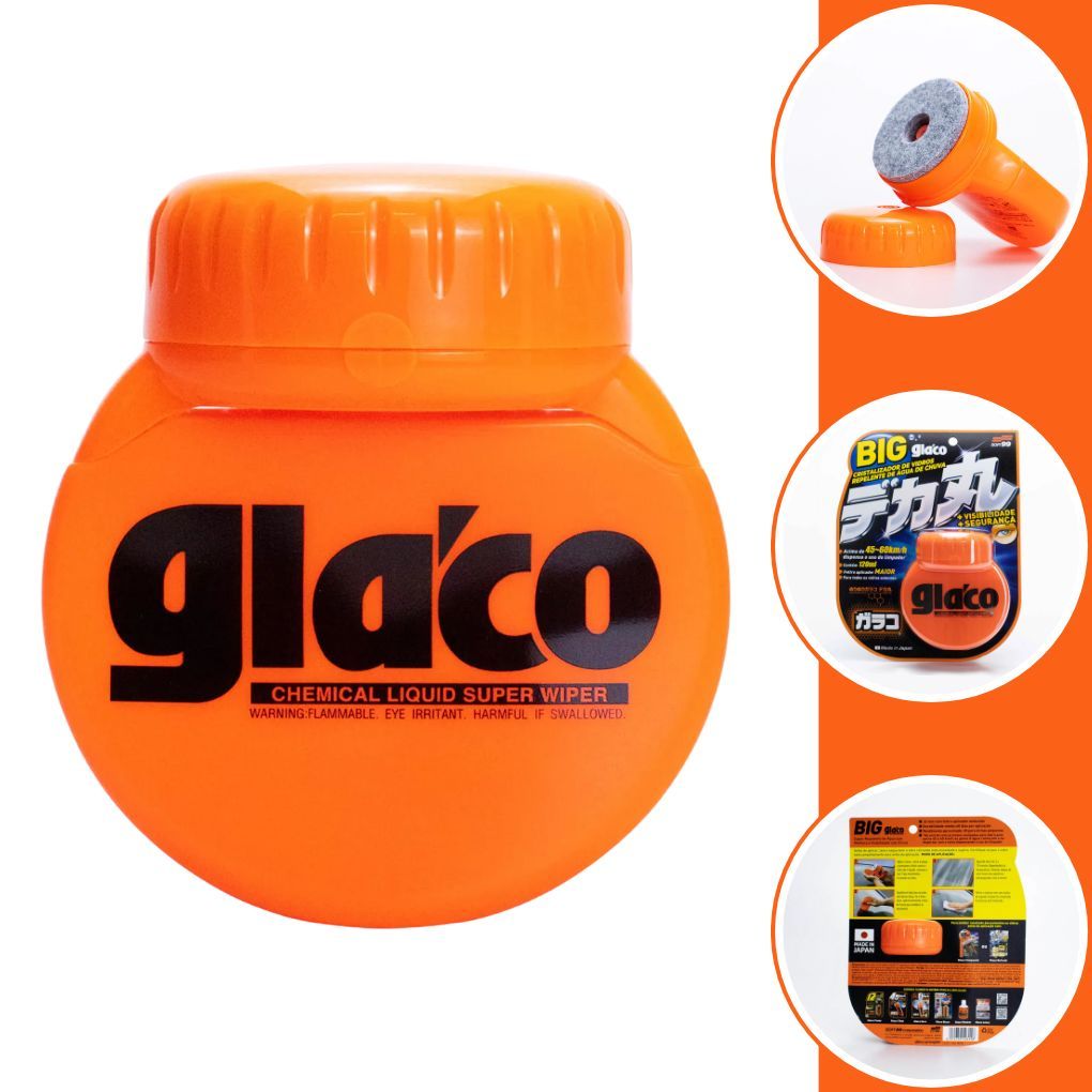 Cristalizador de Vidros Automotivo Repelente de Água Glaco Big 120ml - Soft99 Original