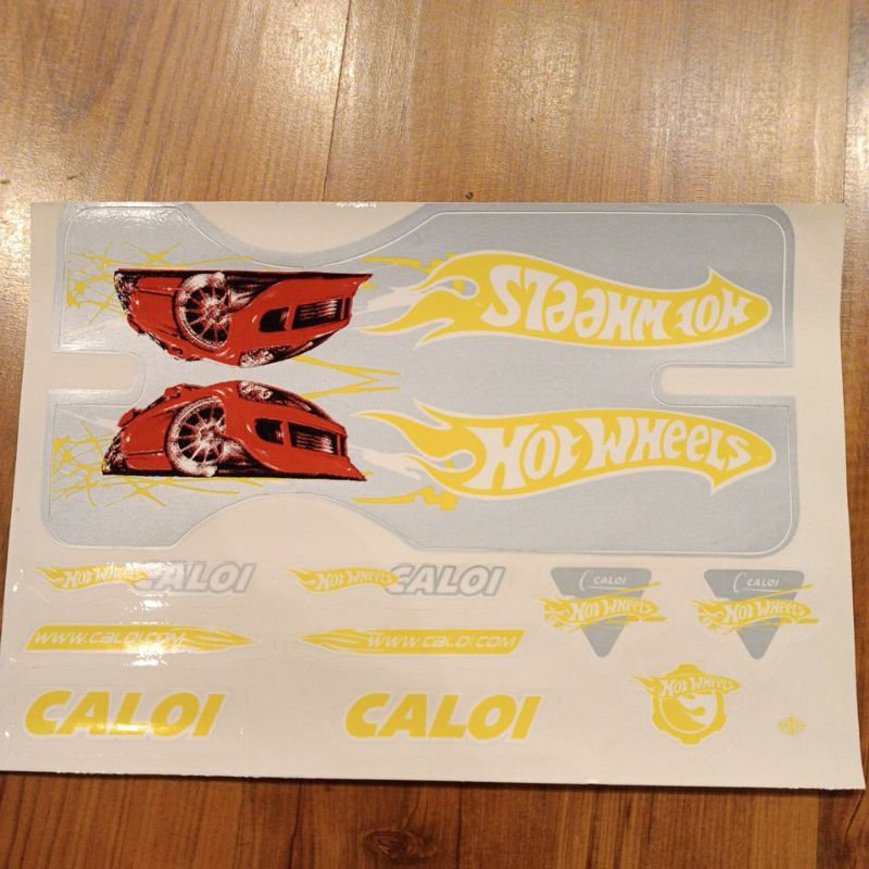 Adesivo Bicicleta Caloi Hotwheels Bike Infantil