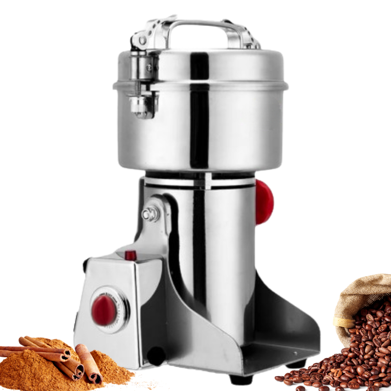 Moedor De Grãos Café Temperos Ervas 500g Elétrico Aço Inox 110V